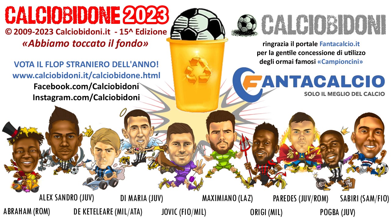 bidone 2023 calcio